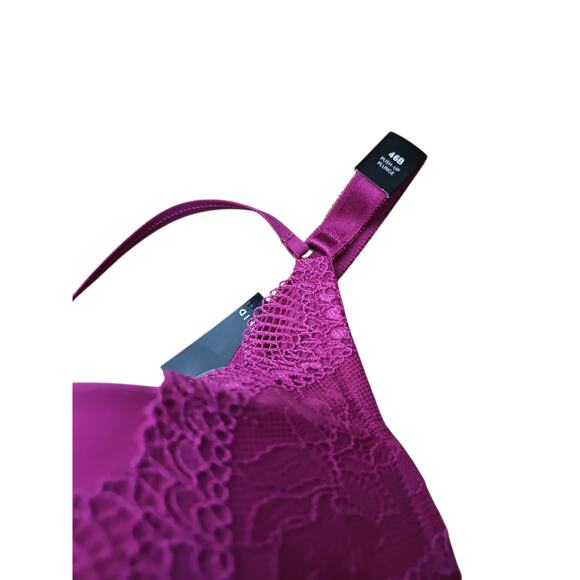 Torrid XO Plunge Push-Up Bra underwire bright pink sz 46B new with tags WL358 - Picture 7 of 8